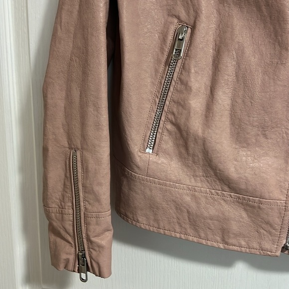 Zara Basic Faux Leather Biker Jacket (S) - Picture 5 of 8